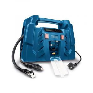 Compresseur portatif scheppach air force 5 - 1500 w - 8 bars (livré un tuyau a air comprimé 600mm, 4 buses voiture/vélo/ballo