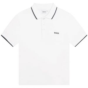 Boss Effect Polo pour bébé garçon avec Petit Logo, Blanc, 6 Mois