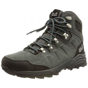 Jack Wolfskin Refugio Texapore, Chaussure de Trail Homme, Grey/Black, 43 EU