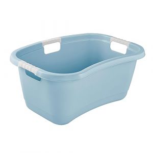 Keeeper Bac à Linge Ergonomique, Poignées Antidérapantes, 50 L, Janne, Nordic Blue