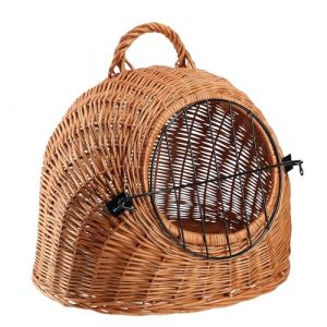 Transporteur Osier pour Chiens et Chats, Panier 42cm - Kadax