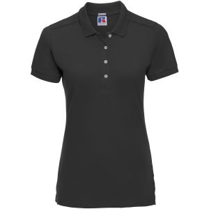 Russell Polo manches courtes - Femme (40 FR) (Noir) - UTBC3256