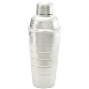 Image de Fackelmann 28270 Shaker À Cocktails En Inox 750 Ml, Shaker Inox, Shaker À Cocktail, Shaker Barman, Acier Inoxydable, 26 X 8,5 X 8,5 Cm