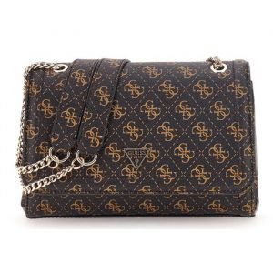 Guess Handtasche Noelle II Conv XBody Flap Logo Handtaschen 1 ct Braun Damen (114.79 &euro; / 1 ct)