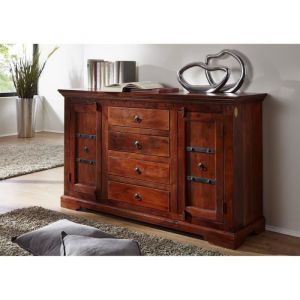 Buffet 150x45 Acacia laqué Nougat OXFORD 513 - marron