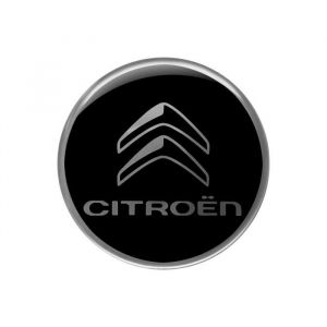 Citroën Autocollant 3D Logo Noir 52 mm
