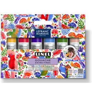 Lefranc & bourgeois LB LINEL GOUACHE EXTRA-FINE SET 6X14ML DESIGN