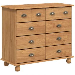 VidaXL Commode avec tiroir Marron 91 x 40 x 79 cm Bois de pin massif