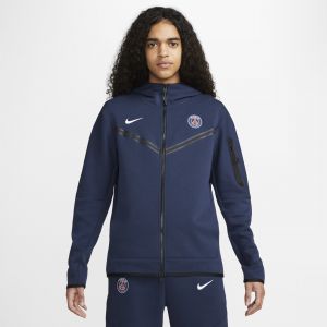 Nike Sweat à capuche et zip Paris Saint-Germain Tech Fleece Windrunner pour Homme - Bleu - Taille XL - Male