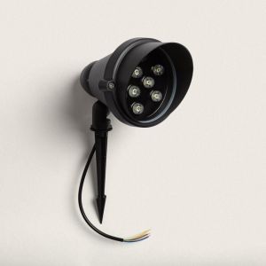 Spot led Extérieur 9W Giverny sur Piquet Blanc Neutre 4000K 60º