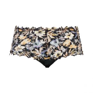 Image de Sans Complexe Culotte, Arum Mosaic, ISS Imprime Floral Fond Noir, 54/56