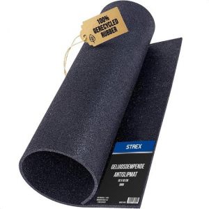Image de Tapis anti-vibrations Strex pour lave-linge et sèche-linge - 60 x 60 CM - Tapis insonorisant antidérapant - Amortisseur de vibrations - Tapis en caoutchouc