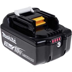 Image de Makita BL1830-B Batterie 18V 3Ah Li-ION avec indicateur de Charge, Noir, S BL1830-B