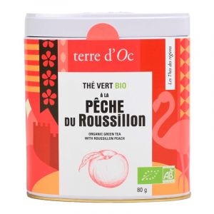 Terre d'Oc The vert bio peche du roussillon 80g - ab
