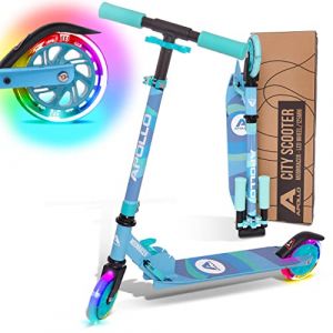 Apollo Trottinette enfants à LED - Moonracer Menthe