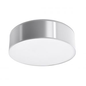 L inaire Center Plafonnier ARENA PVC gris 2 ampoules