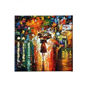 Homemania Tableau Parapluie Art et Graffiti pour Salon, Chambre Multicouleur en Polyester, Bois, 60 X 3 X 60cm HM20KNV60x60 64