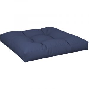 VidaXL Coussin de Palette, Galettes de Chaise, Coussins de Siège, Décoration de Canapé Jardin Terrasse Patio Extérieur, Bleu Marine Tissu