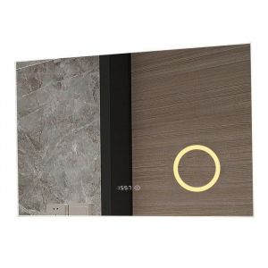 Mirlux Miroir de salle de bain avec éclairage LED et chauffage - Miroir mural rectangulaire - Miroir de douche anti-condensation - 120x80CM