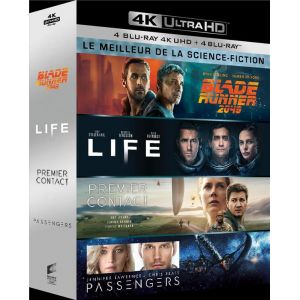 Meilleur de la science-fiction - Coffret : Blade Runner 2049 + Life : origine inconnue + Premier contact + Passengers [4K Ultra HD + Blu-Ray]