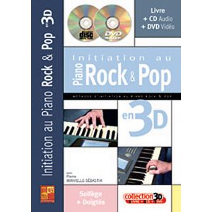 Play Music Publishing Minvielle-sebastia - Initiation Au Piano Rock & Pop En 3d Cd...