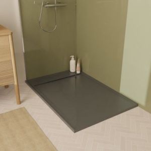 Receveur de douche en béton gris JOSEPH 80x120 cm - Gris Foncé