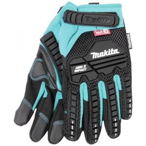 Makita Gants de travail - Gr. XXL P-84492 - Cuir respirant - Coutures r&eacute;sistantes - Durabilit&eacute; &eacute;lev&eacute;e
