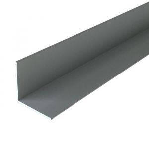 Homewell - Cornière en aluminium 50mm x50mm x2.0mm, lg 1000mm (Anodisé argent)