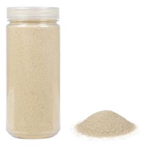 Heku 30330-02 Sable d&eacute;coratif/Couleur cr&egrave;me, 750 g, dans Une bo&icirc;te refermable, Ivoire, 750g / K&ouml;rnung 0,1mm, Set Pi&egrave;ces