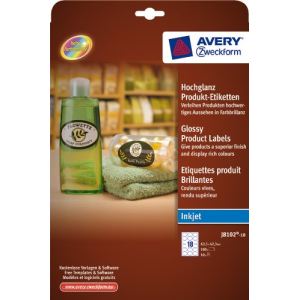 Avery-Zweckform 180 étiquettes ovales pour impriamante JE 42,3 x 63,5 mm