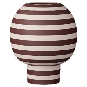 Image de AYTM Vase Varia / Grès - Ø 18 x H 21 cm rose/rouge en céramique