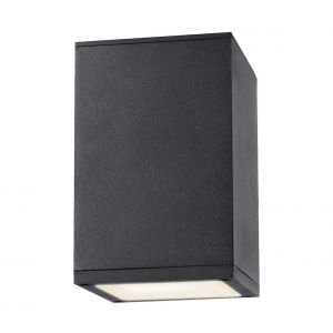 rabalux Plafonnier zombor Anthracite Opalglass 1x max.35W IP65 l: 14cm b: 9cm h: 9cm Downlight