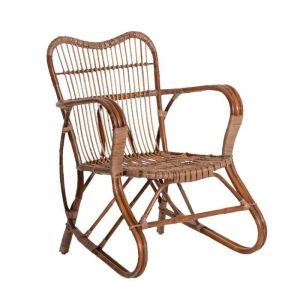 Fauteuil en rotin arrondi rattan