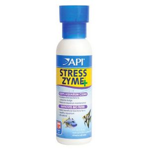 Image de API Fishcare Stress Zyme Solution de Nettoyage pour Aquarium d'eau Douce et d'eau de mer