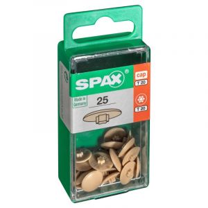 Spax Cache-vis plastique beige torx, Diam.12 mm