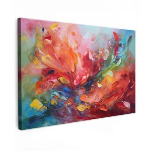 TABLEAU SUR TOILE Peinture &agrave; l'huile - Art - Abstrait - Color&eacute; XXL 150x100 cm