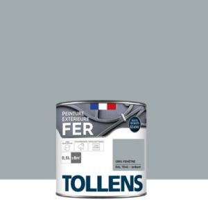 Image de Tollens Peinture extérieure fer brillant gris fenetre 500ml