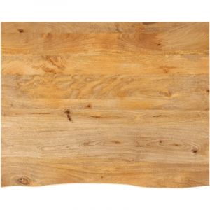 VidaXL Dessus de table à bord vivant 100x80x2,5cm bois massif manguier