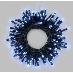 Lotti Guirlande 500 LED &agrave; piles Blanc froid 20m ext&eacute;rieur