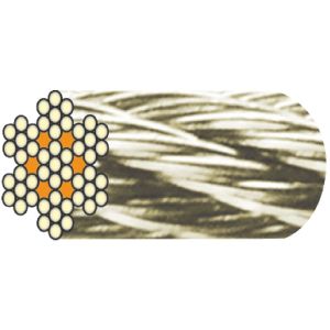 Vigouroux 1260EIE180 - Câble inox 7 torons de 7 fils diamètre 4 mm