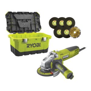 Ryobi Meuleuse d'angle 1010W 125mm - 1 coffret de rangement RAG1010-125TA6