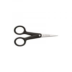 Fiskars ReNew Ciseaux, Longueur : 12,4 cm, Inox recyclé/plastique recyclé, Functional Form, Noir, 1074541
