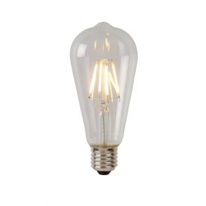 Lucide ST64 Class A - Ampoule filament - Ø 6,4 cm - LED - E27-1x7W 2700K - Transparent