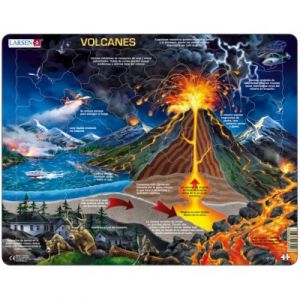 Larsen Puzzle Cadre - Volcanes (en Espagnol)