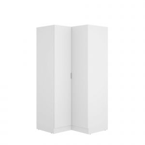 Garde-robe effet bois blanc