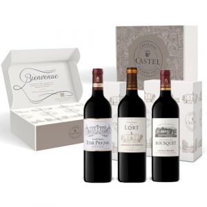 Image de Coffret Cadeau - Vin Rouge - Coffret Spécial Decanter : Château du Bousquet - Château de Goëlane - Château Tour Prignac - 3x75cl