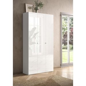 Meuble de rangement 3 portes 5 étagères reglable