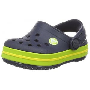 Image de Crocs Crocband Clog Kids, Sabots Mixte Enfant, Bleu (Navy/Volt Green), 29-30 EU