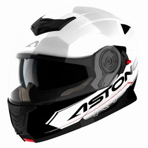 Image de Astone Casque Modulable Rt 1200 Graphic Touring blanc/noir - M