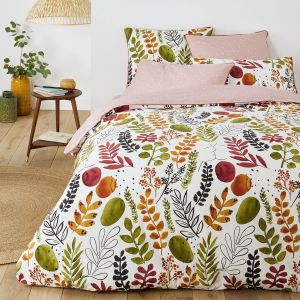 Housse de couette percale pur coton, Palm Spring Imprimé Taille 200X200 cm;240X220 cm;260X240 cm